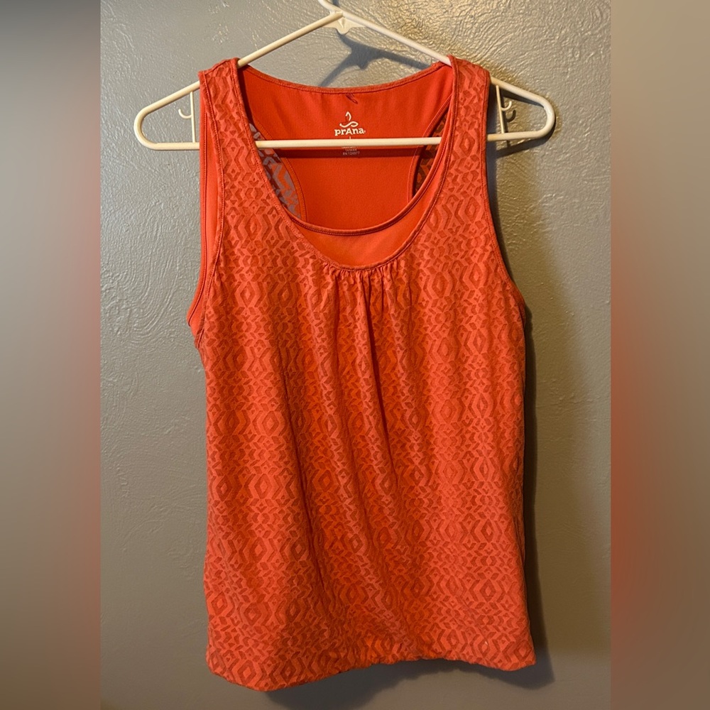 Clearance! Prana Mika Double Layer Stretch Tank Top Large